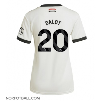 Billige Fotballdrakt Manchester United Diogo Dalot #20 Replika Tredjedrakt Dame 2024-25 Kortermet